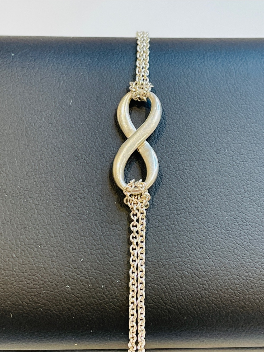 TIFFANY & Co. Infinity Double Strand Bracelet Sterling Silver - Picture 7 of 7